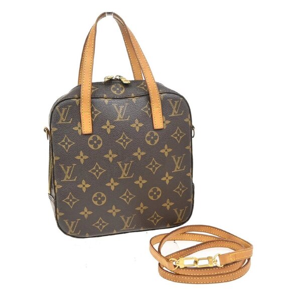 LOUIS VUITTON Spontini 2Way Shoulder Hand Bag Monogram Leather M47500 77KB215 - Picture 1 of 16